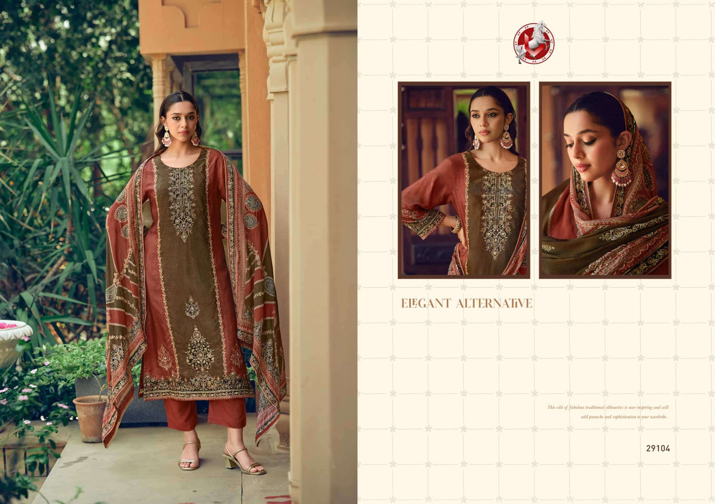 Vivek Fashion Tanisha Vol 7 Premium Tissue Silk Dress Material