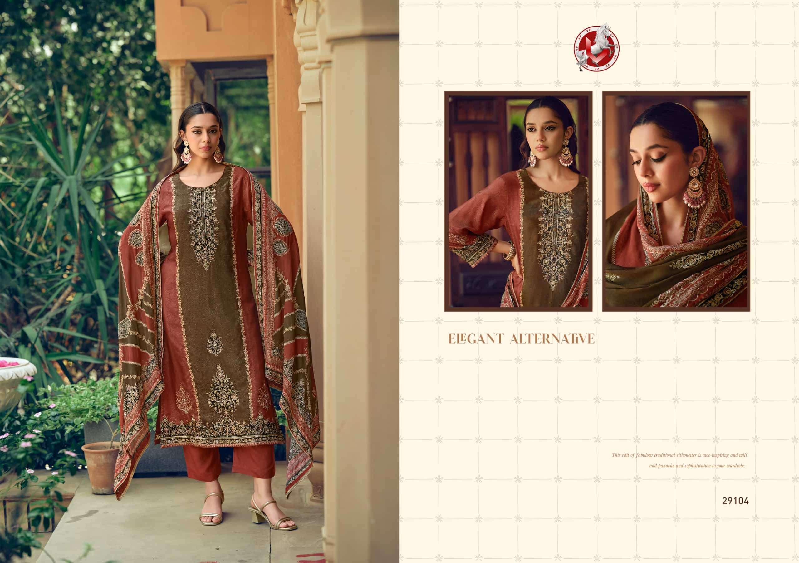 Vivek Fashion Tanisha Vol 7 Premium Tissue Silk Dress Material