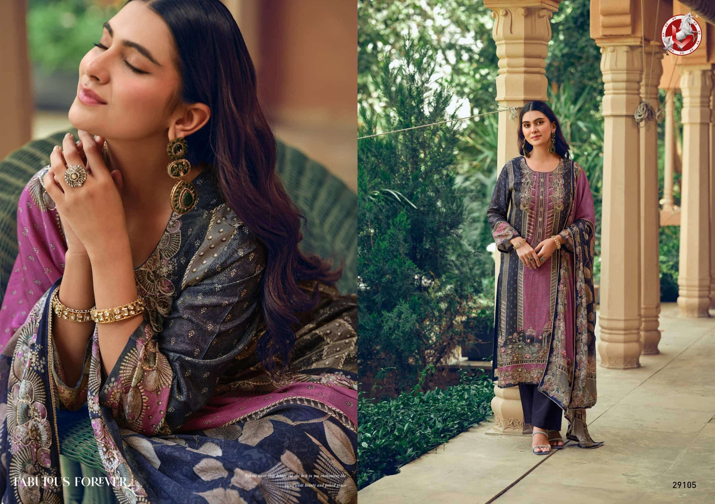 Vivek Fashion Tanisha Vol 7 Premium Tissue Silk Dress Material