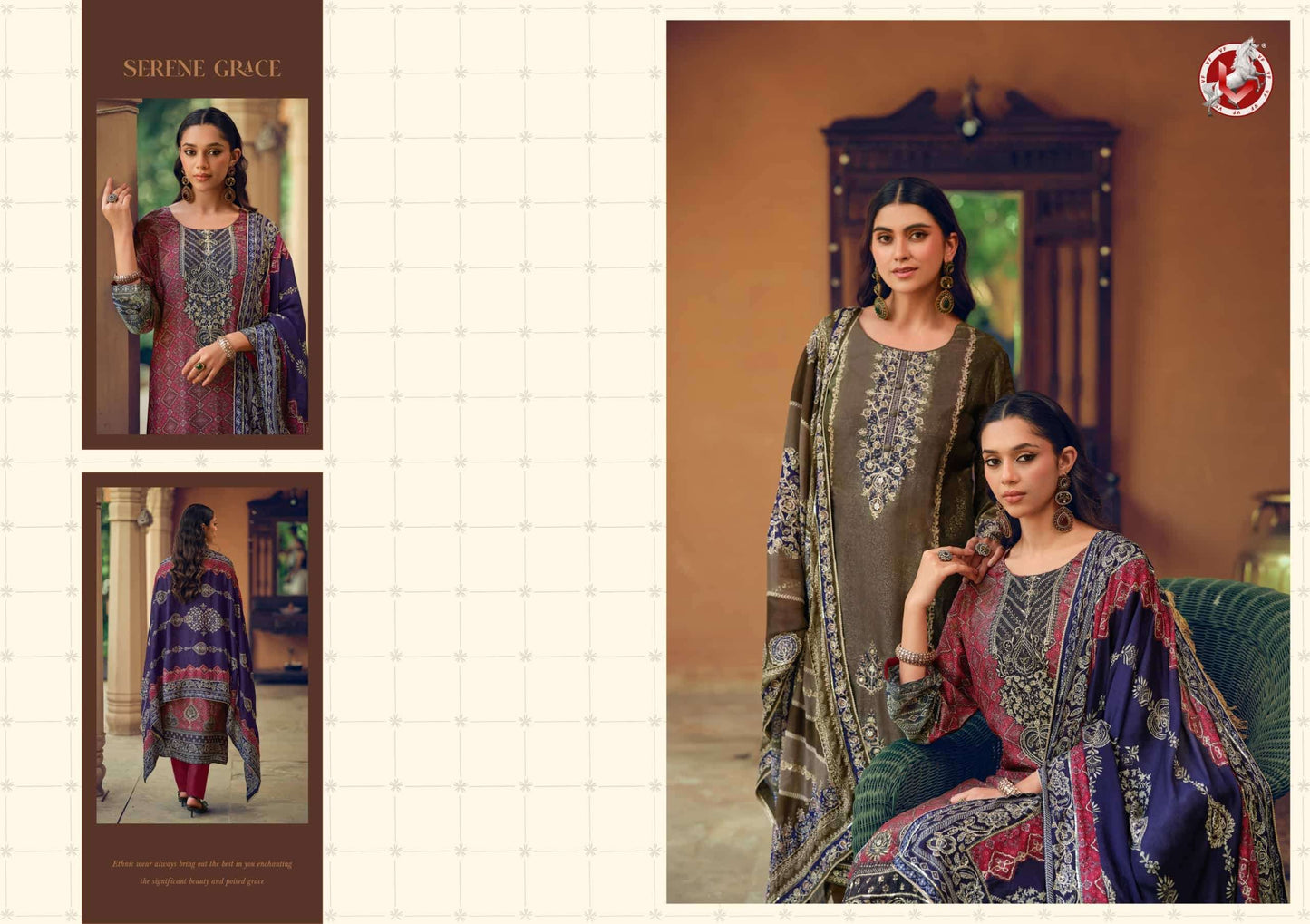 Vivek Fashion Tanisha Vol 7 Premium Tissue Silk Dress Material