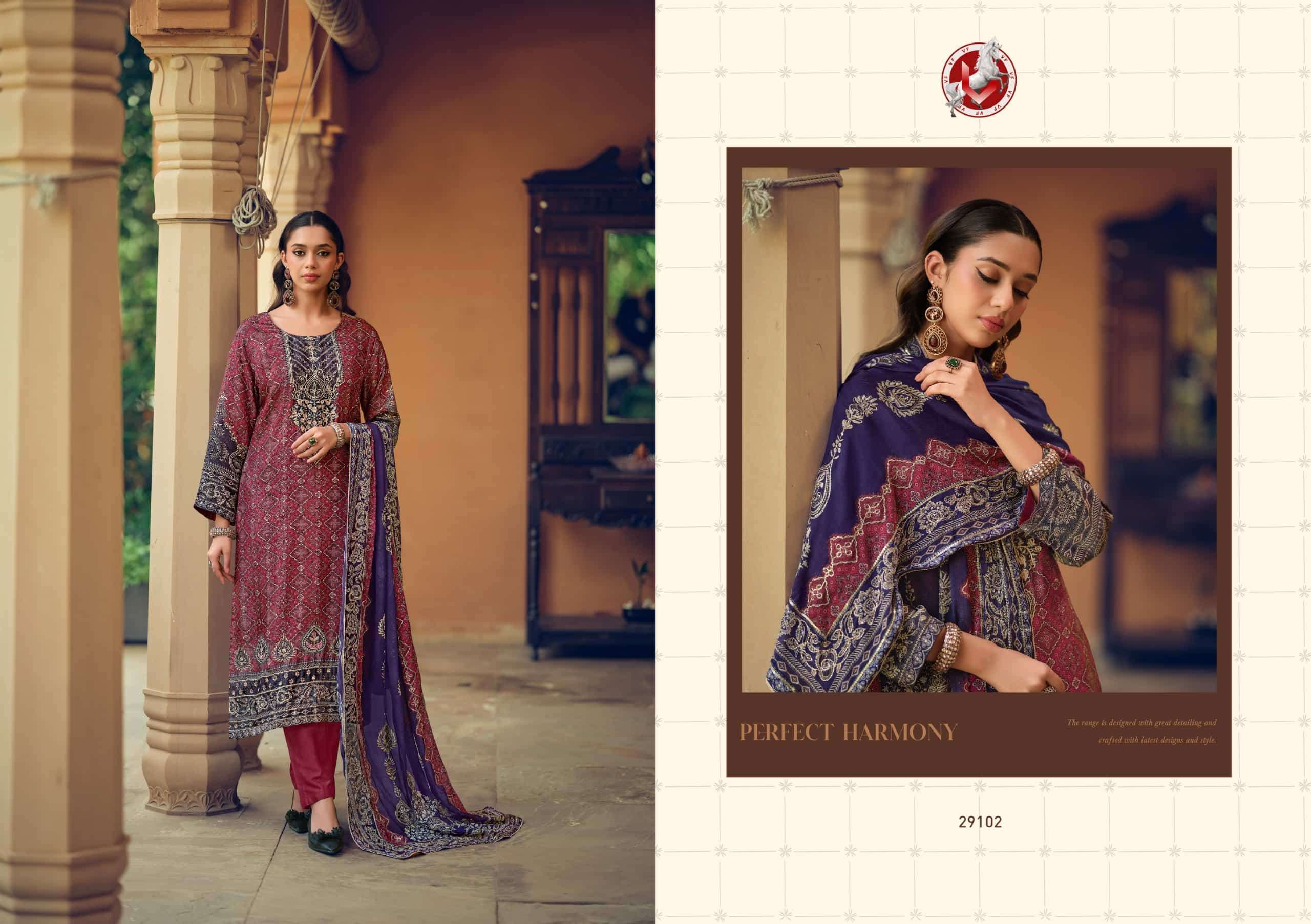 Vivek Fashion Tanisha Vol 7 Premium Tissue Silk Dress Material