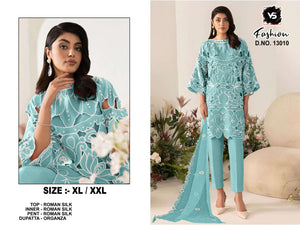 VS.FASHION 13010 Roman Embroidery Pakistani Suit Set Wholesale Collection