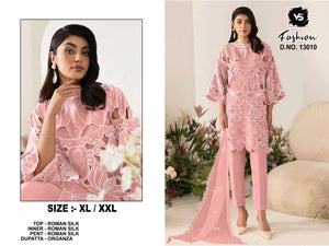 VS.FASHION 13010 Roman Embroidery Pakistani Suit Set Wholesale Collection