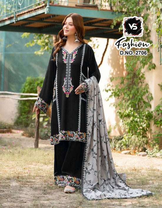 VS.FASHION 2706 Rayon Satin Pakistani Dress Set