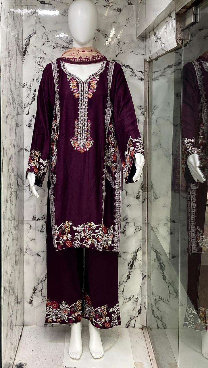 VS.FASHION 2706 Rayon Satin Pakistani Dress Set