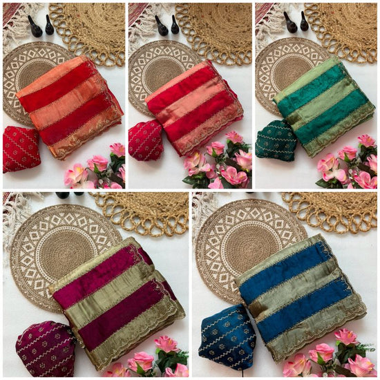 VT 6012 T Space Silk Jharkan Work Fancy Saree Collection - Amrah Wholesale
