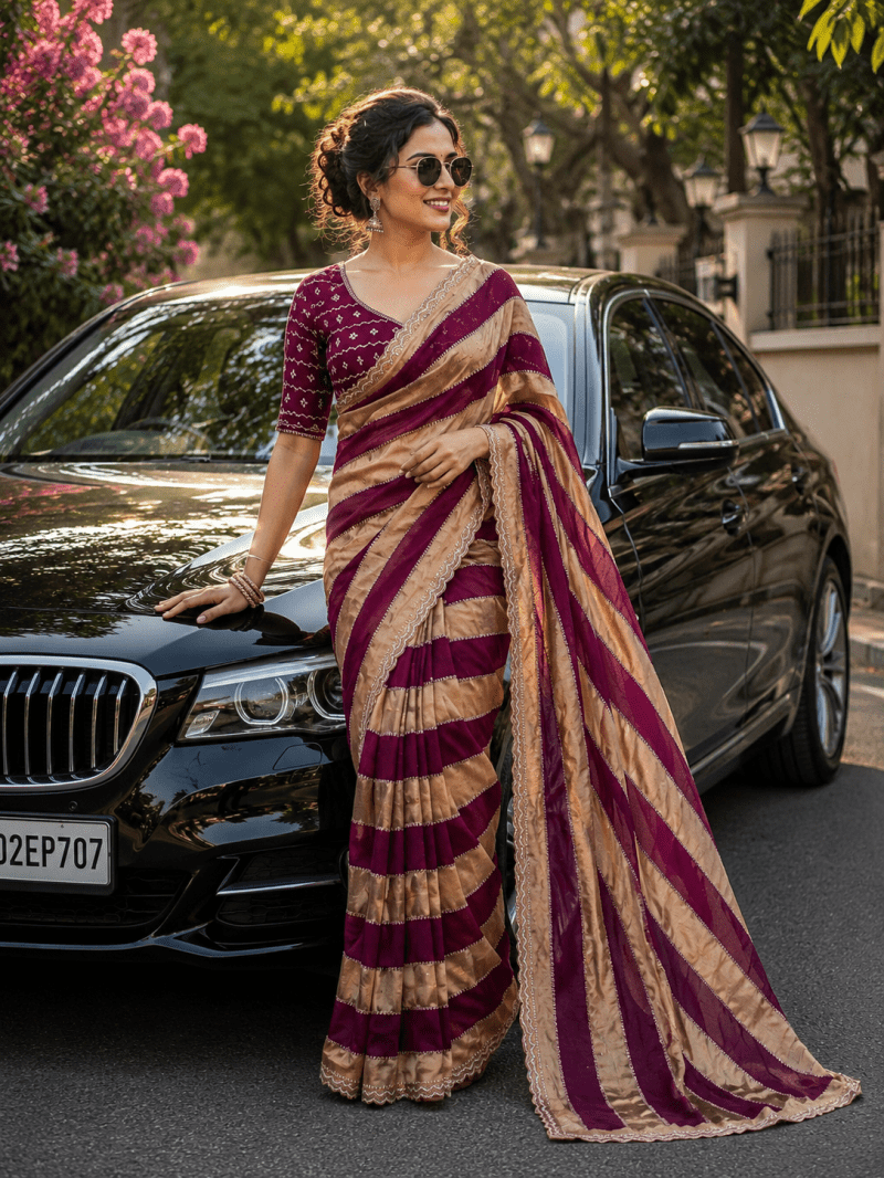 VT 6012 T Space Silk Jharkan Work Fancy Saree Collection - Amrah Wholesale