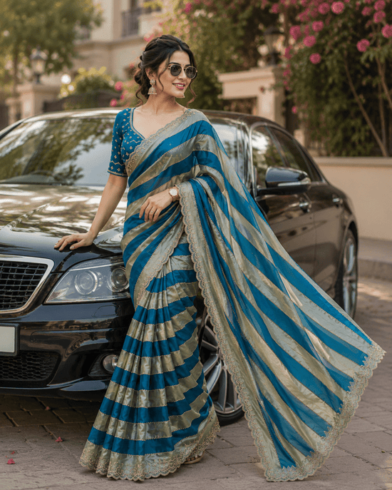VT 6012 T Space Silk Jharkan Work Fancy Saree Collection - Amrah Wholesale