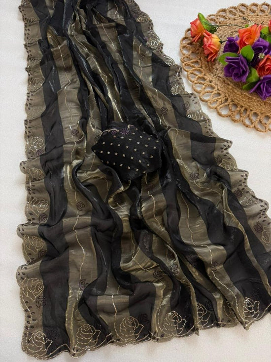 AMRAH WHOLESALE VT 906 T Space Silk Jharkhan Work Sarees