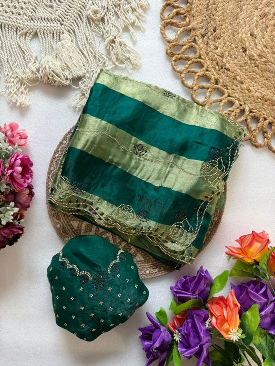 AMRAH WHOLESALE VT 906 T Space Silk Jharkhan Work Sarees