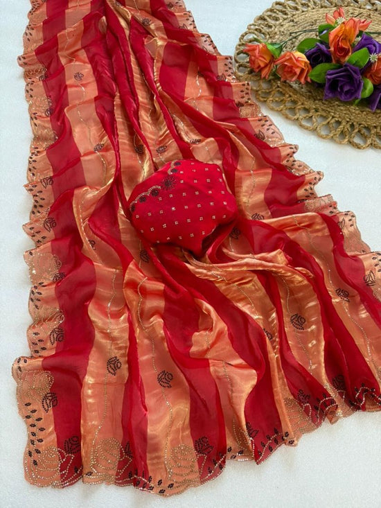 AMRAH WHOLESALE VT 906 T Space Silk Jharkhan Work Sarees