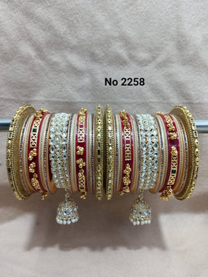 Wedding Chooda Stone Bangles Set