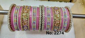 Wedding Chooda Stone Bangles Set