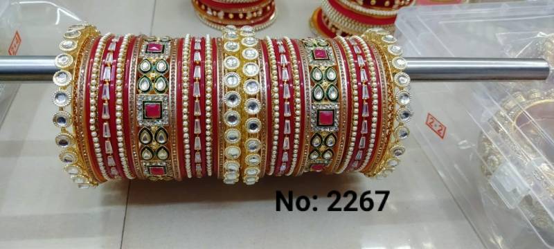 Wedding Chooda Stone Bangles Set