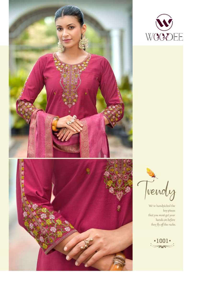 Woodee Hoor Heavy Viscose Gadhwal Salwar Suit Set