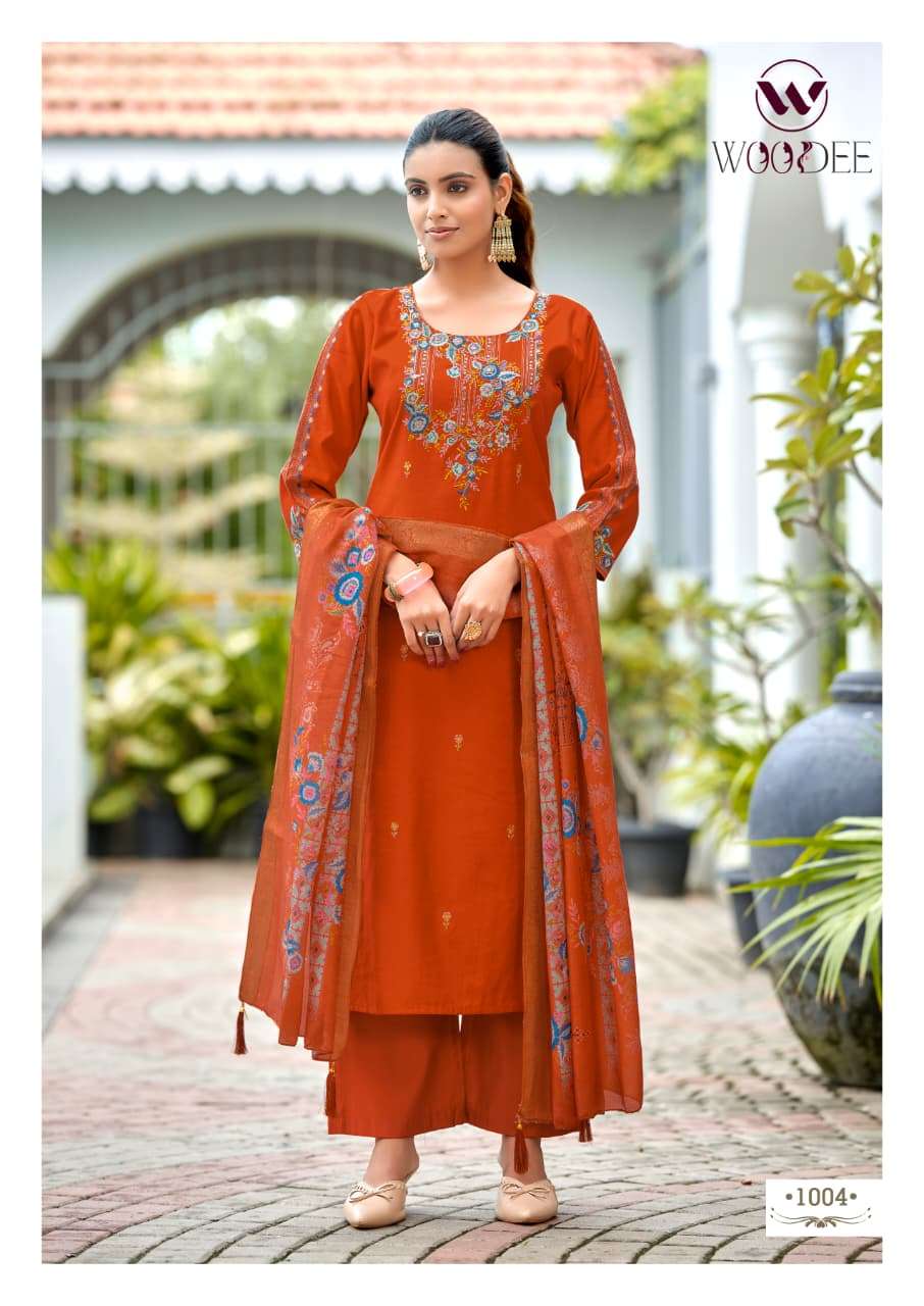 Woodee Hoor Heavy Viscose Gadhwal Salwar Suit Set