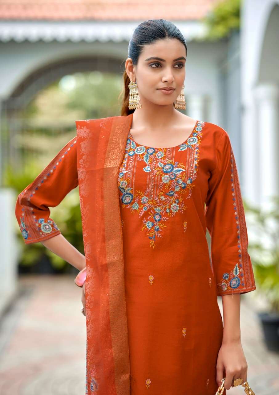 Woodee Hoor Heavy Viscose Gadhwal Salwar Suit Set
