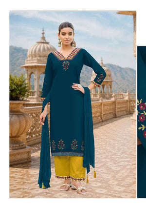 WOODEE NOOR Rayon Embroidery Printed Salwar Suit Set - Amrah Wholesale