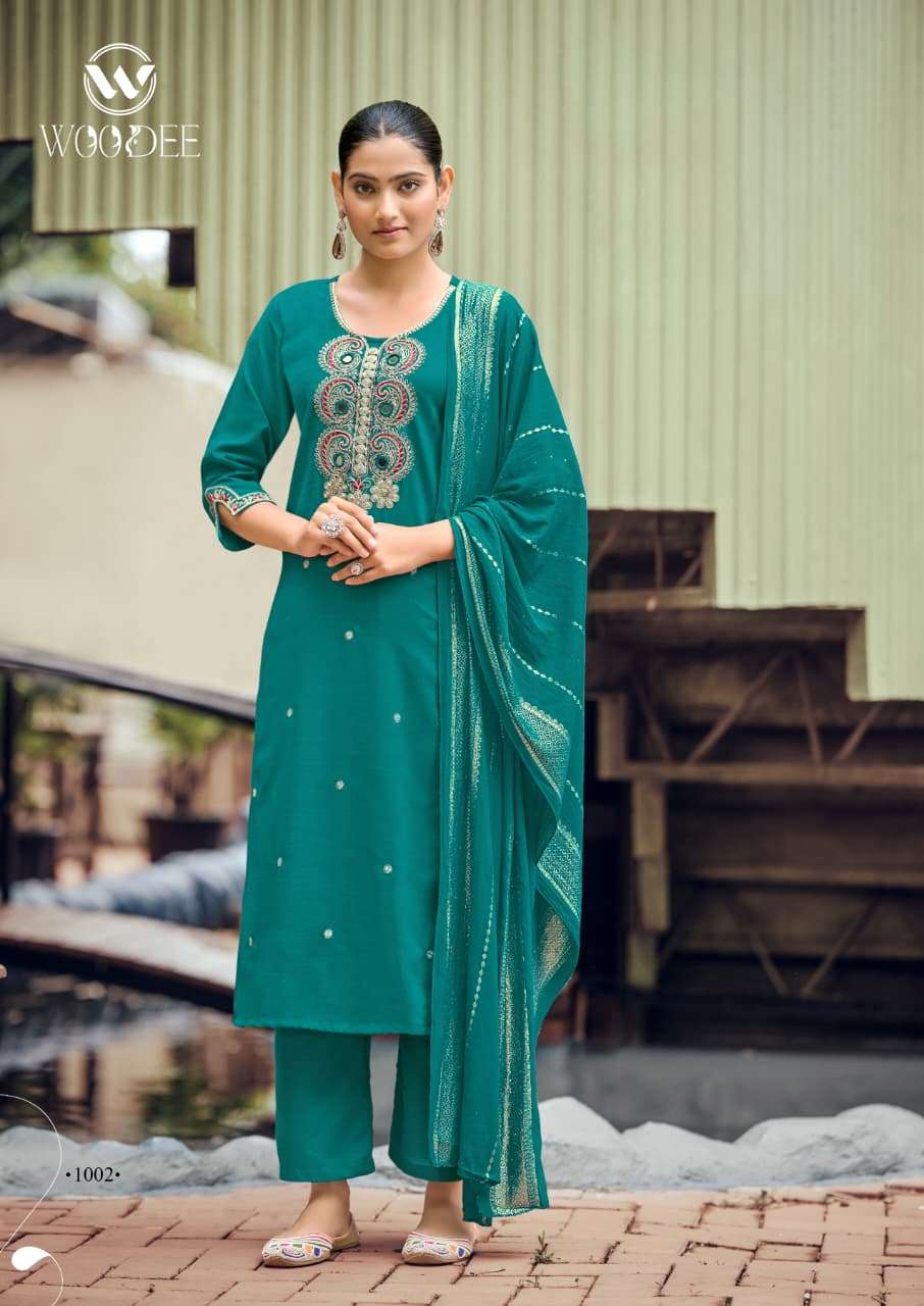 Woodee Raahi Viscose Silk Stitched Dresses