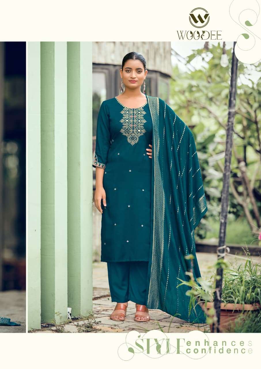 Woodee Raahi Viscose Silk Stitched Dresses
