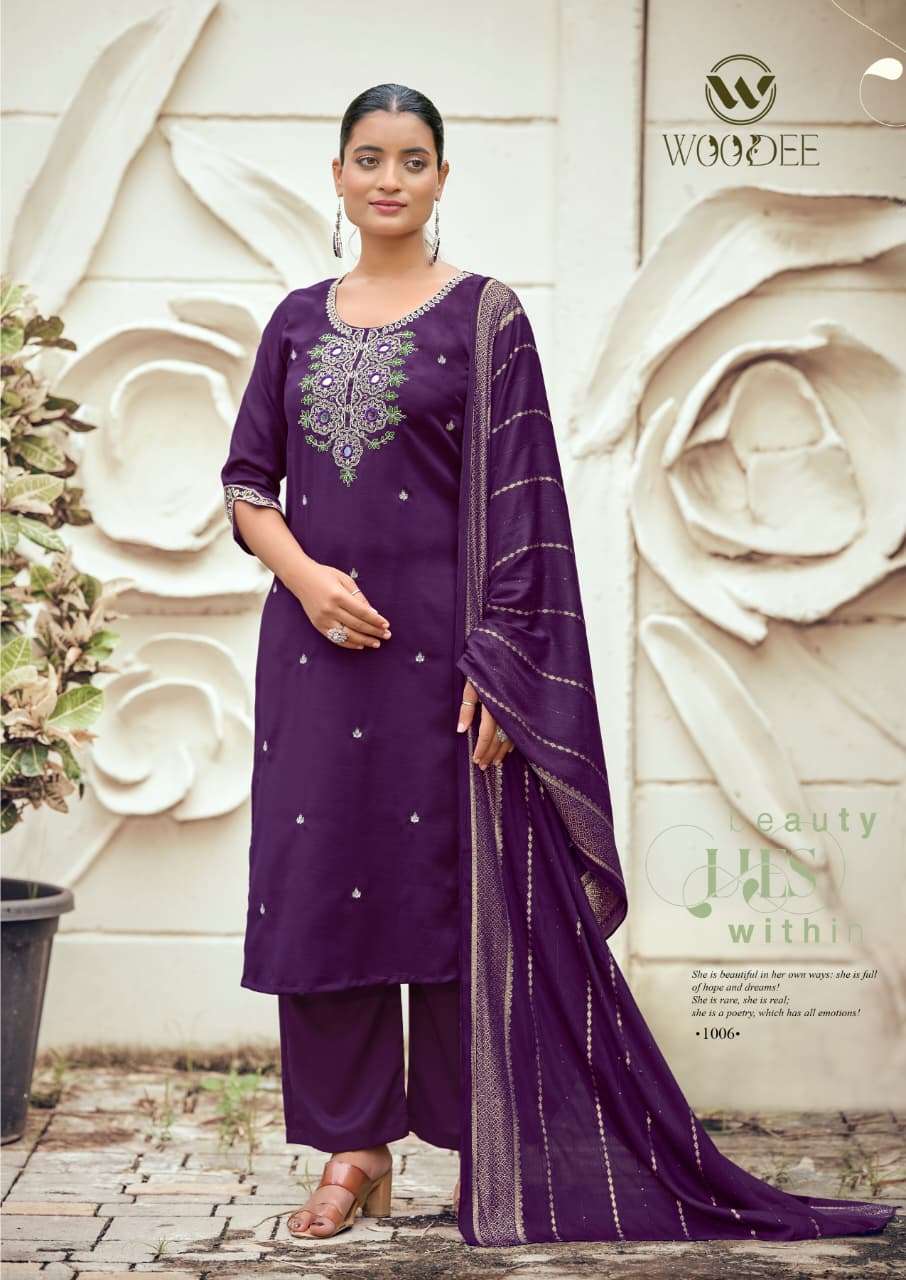 Woodee Raahi Viscose Silk Stitched Dresses
