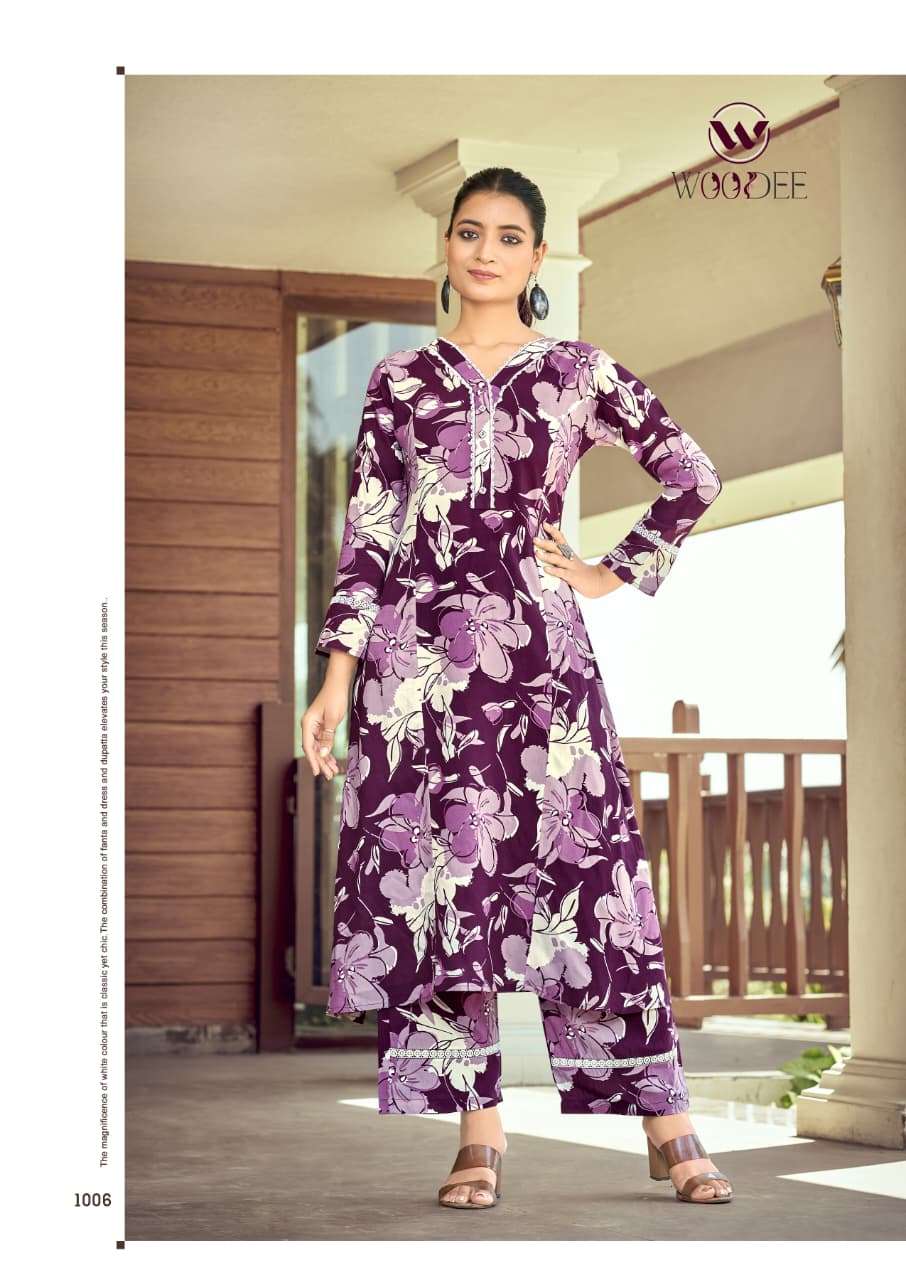 Woodee Shakira Vol 03 Rayon Printed Co Ord Set