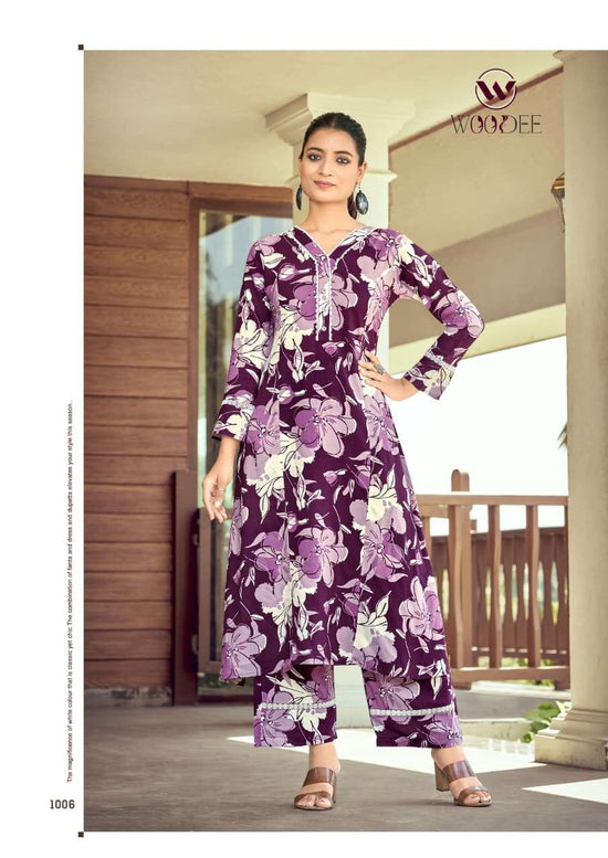 Woodee Shakira Vol 03 Rayon Printed Co Ord Set