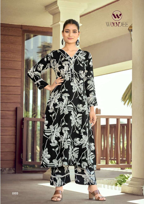 Woodee Shakira Vol 03 Rayon Printed Co Ord Set