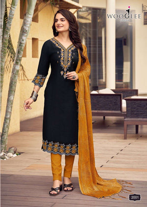 Woogelee Sagaai Vol - 01 Viscose Salwar Suit Set - Amrah Wholesale