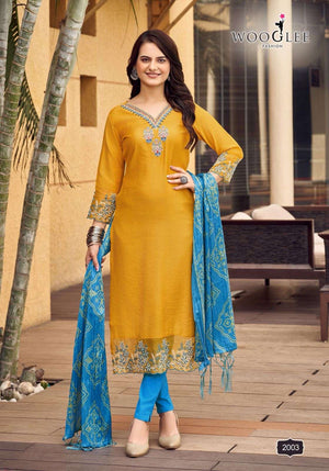 Woogelee Sagaai Vol - 01 Viscose Salwar Suit Set - Amrah Wholesale