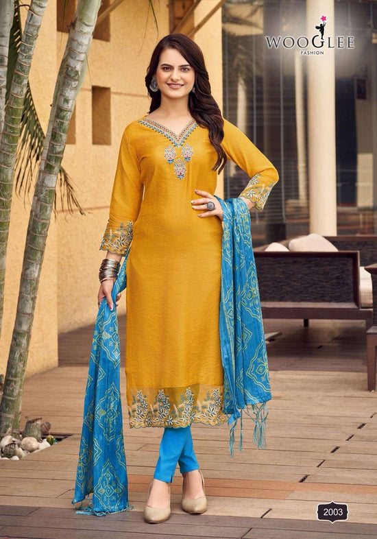 Woogelee Sagaai Vol - 01 Viscose Salwar Suit Set - Amrah Wholesale