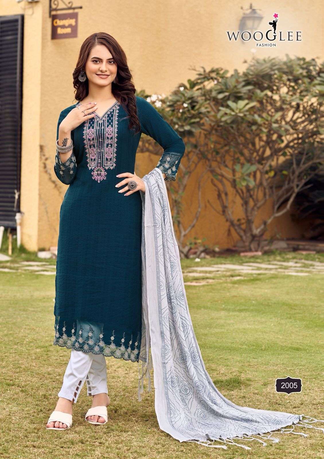 Woogelee Sagaai Vol - 01 Viscose Salwar Suit Set - Amrah Wholesale