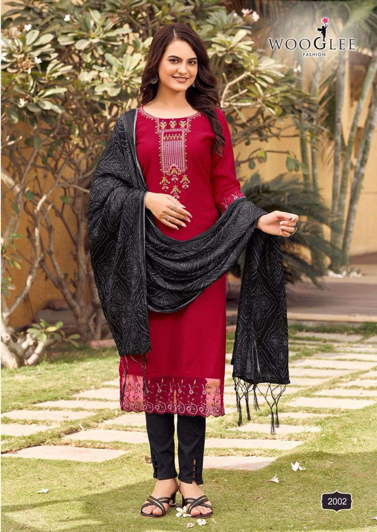 Woogelee Sagaai Vol - 01 Viscose Salwar Suit Set - Amrah Wholesale