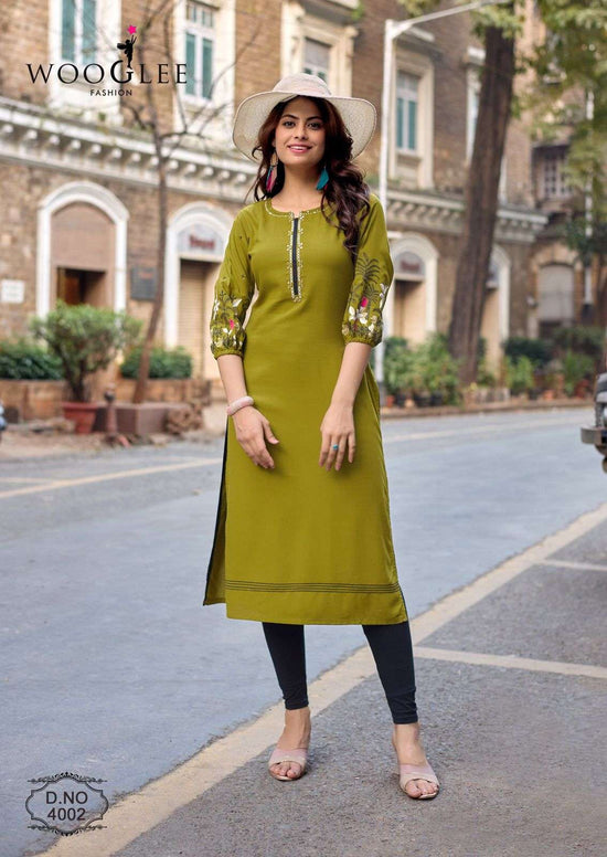 Wooglee Aarvika Kurti Pant Set Wholesale Catalogue - Amrah Wholesale