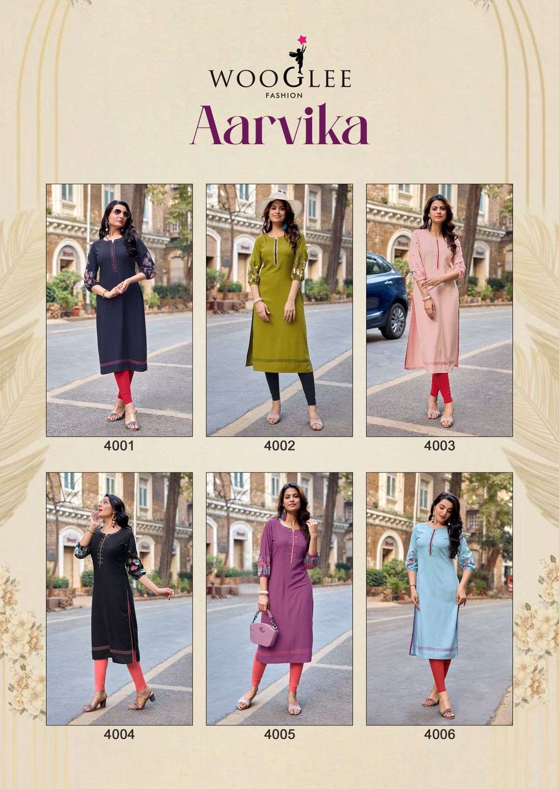 Wooglee Aarvika Kurti Pant Set Wholesale Catalogue - Amrah Wholesale