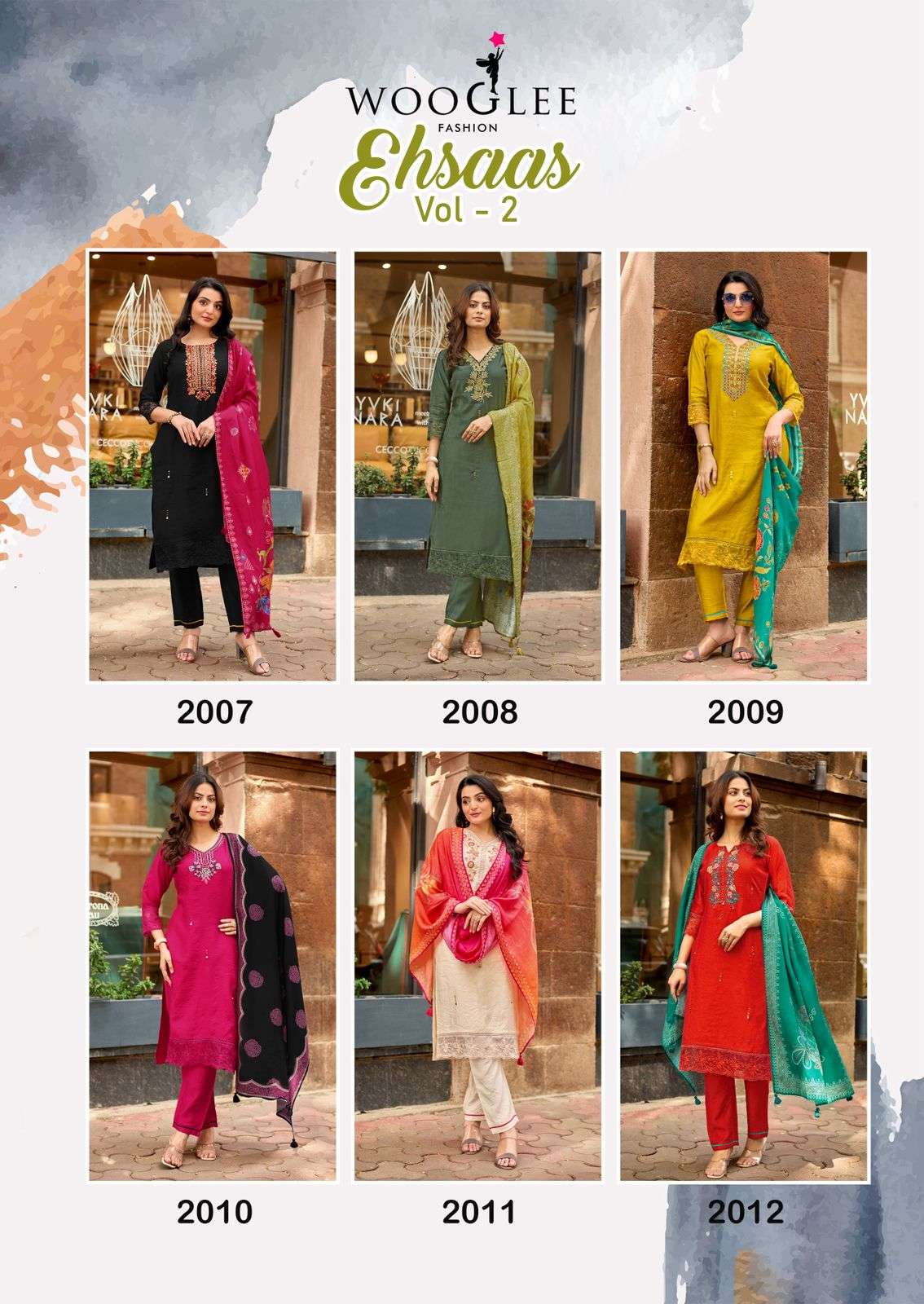 WOOGLEE EHSAAS VOL - 02 Printed Viscose Dress Set - Amrah Wholesale