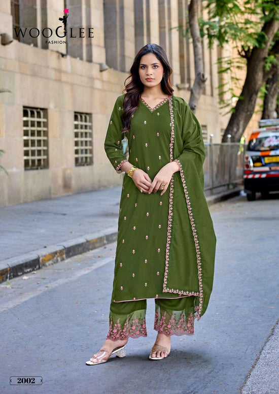 Wooglee Kalavati 2001 To 2004 Rayon Salwar Suit Set - Amrah Wholesale