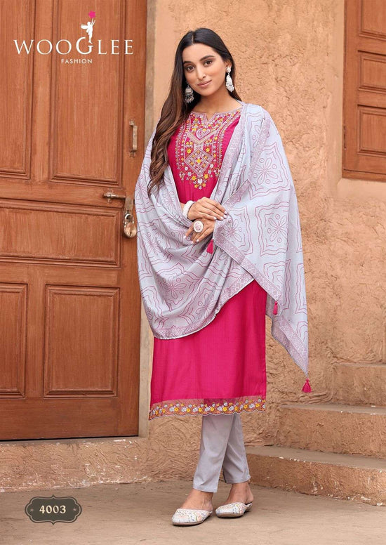 WOOGLEE SAGAAI VOL-02 Viscose Weaving Pakistani Suit Set Wholesale - Amrah Wholesale