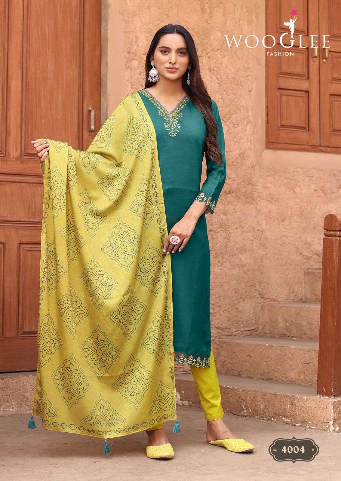 WOOGLEE SAGAAI VOL-02 Viscose Weaving Pakistani Suit Set Wholesale - Amrah Wholesale