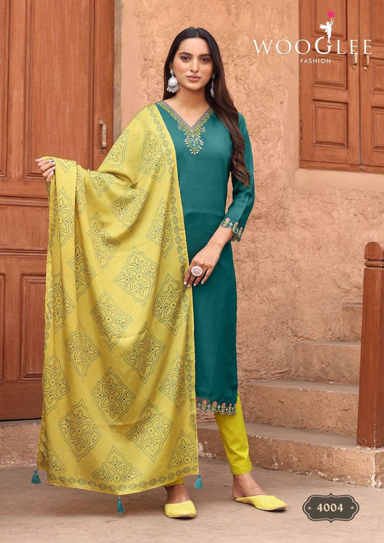 WOOGLEE SAGAAI VOL-02 Viscose Weaving Pakistani Suit Set Wholesale - Amrah Wholesale
