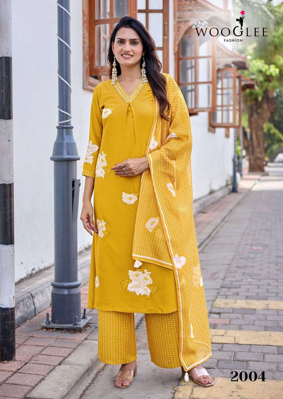 WOOGLEE VASUDHA Rayon Printed Stitched Dresses Set