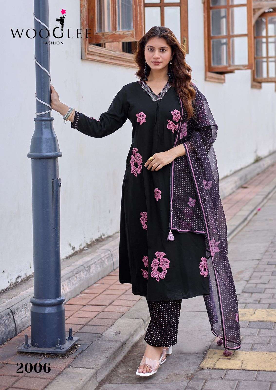 WOOGLEE VASUDHA Rayon Printed Stitched Dresses Set