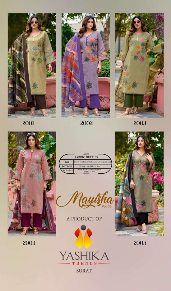Yashika Mayisha Vol 2 Heavy Cotton Dress Material - Amrah Wholesale