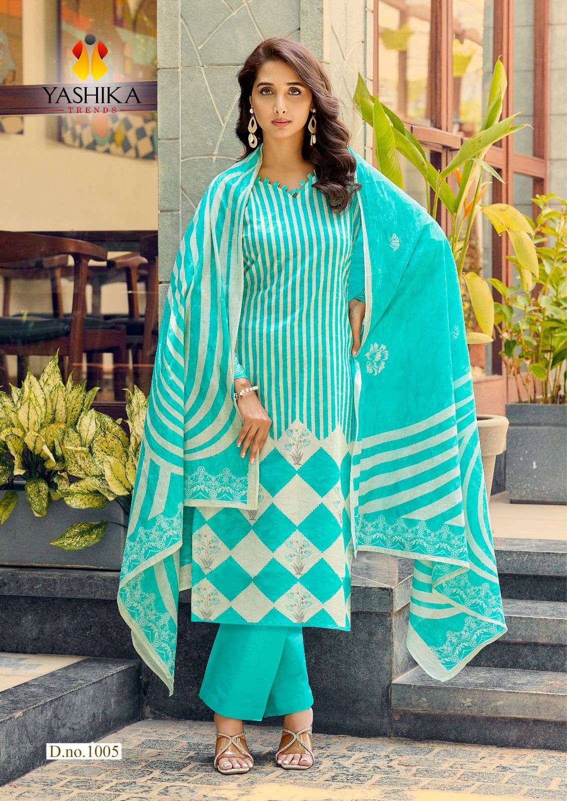 Yashika Ziana Heavy Cotton Digital Print Dress Material
