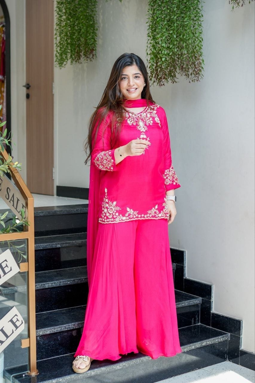 YD 067 Crepe Embroidery Party Wear Salwar Suit Set - Amrah Wholesale