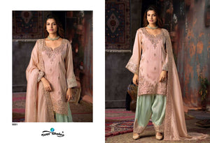 YOUR CHOICE BLISS Ziraf Embroidered Stitched Salwar Suit Set