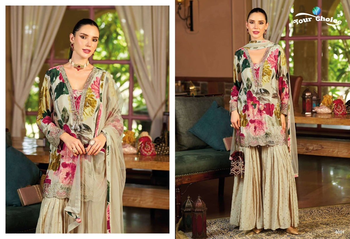 YOUR CHOICE GINNI Chinon Stitched Salwar Suit Set