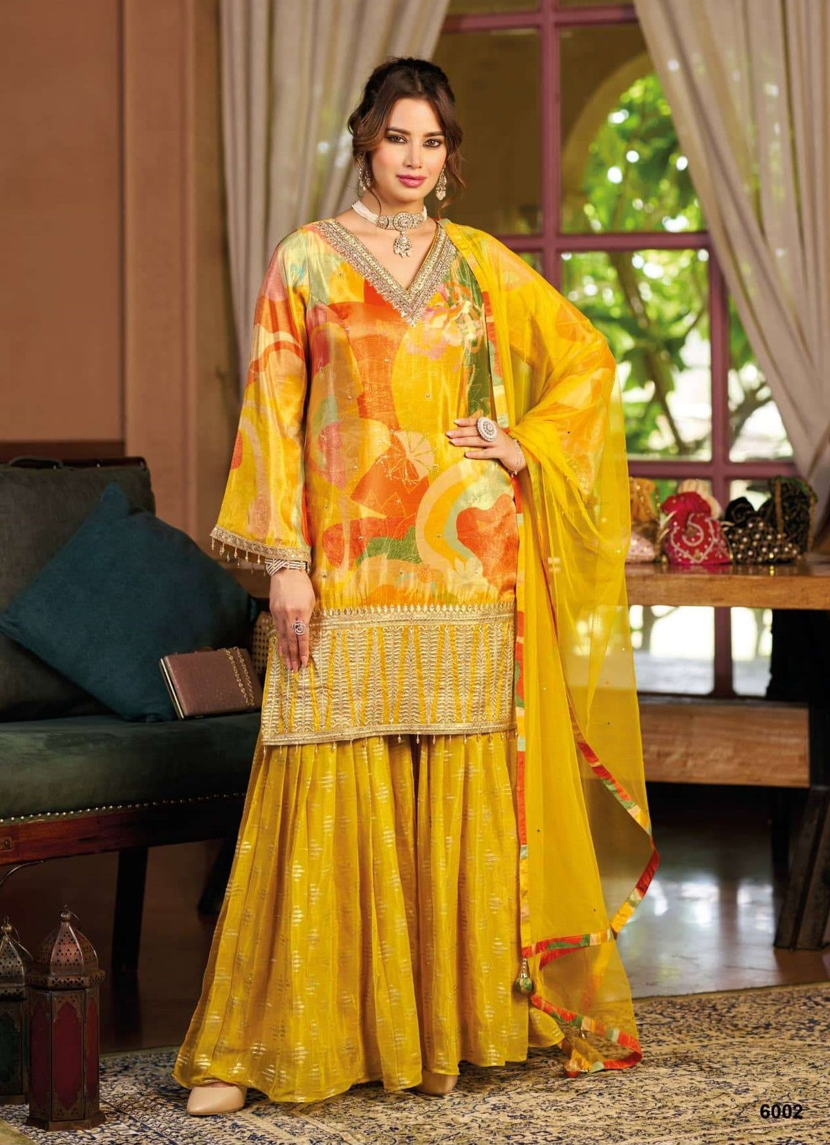 YOUR CHOICE GINNI Chinon Stitched Salwar Suit Set