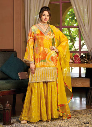 YOUR CHOICE GINNI Chinon Stitched Salwar Suit Set