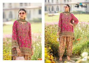 Your Choice Glossy Chinon Embroidery Dress Material - Amrah Wholesale